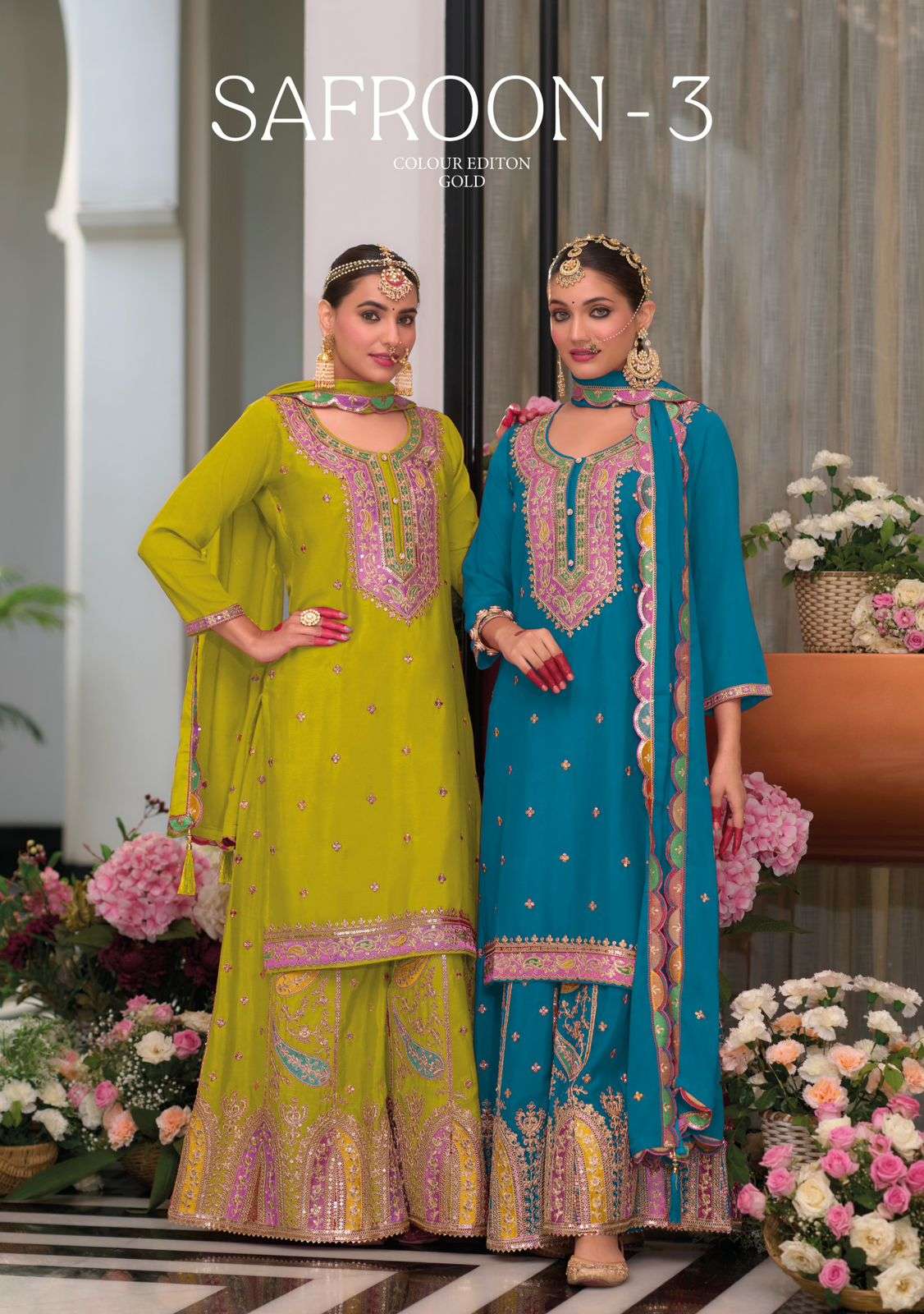 EBA SAFROON VOL 4 READYMADE SUIT WHOLESALE CATLOGE ` 