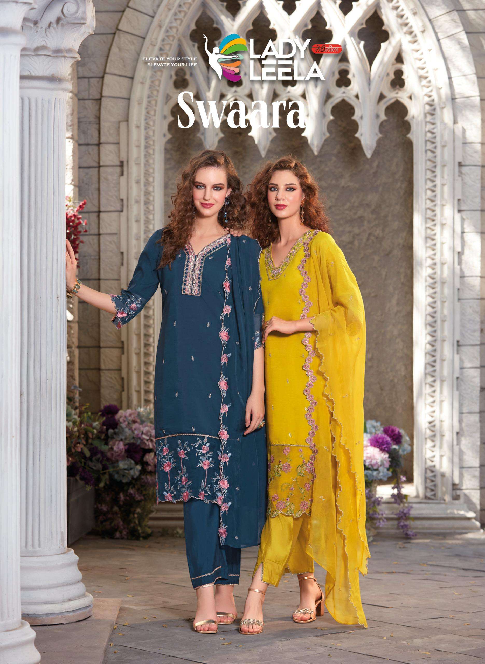 LADY LEELA SWAARA VISCOS SILK READYMADE SUIT CATLOG COLLECTION 