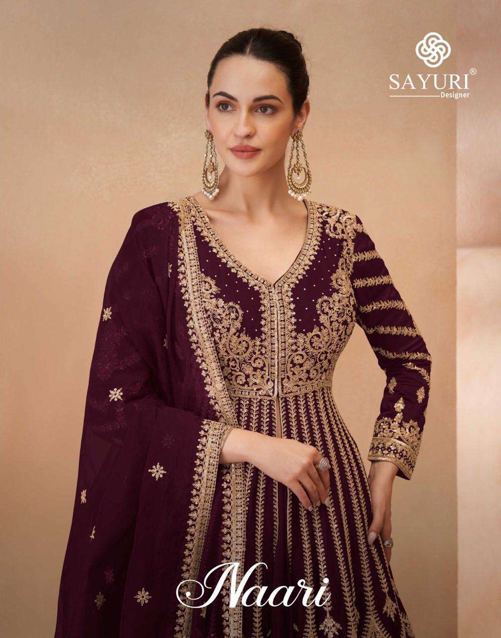 NAARI BY SAYURI LONG GOWN WITH DUPATA