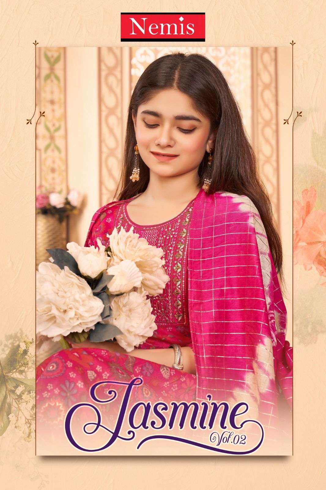 NEMIS JASMINE VOL 2 CAPSULE FOIL PRINT KURTI PANT READYMADE SUIT WHOLESALER