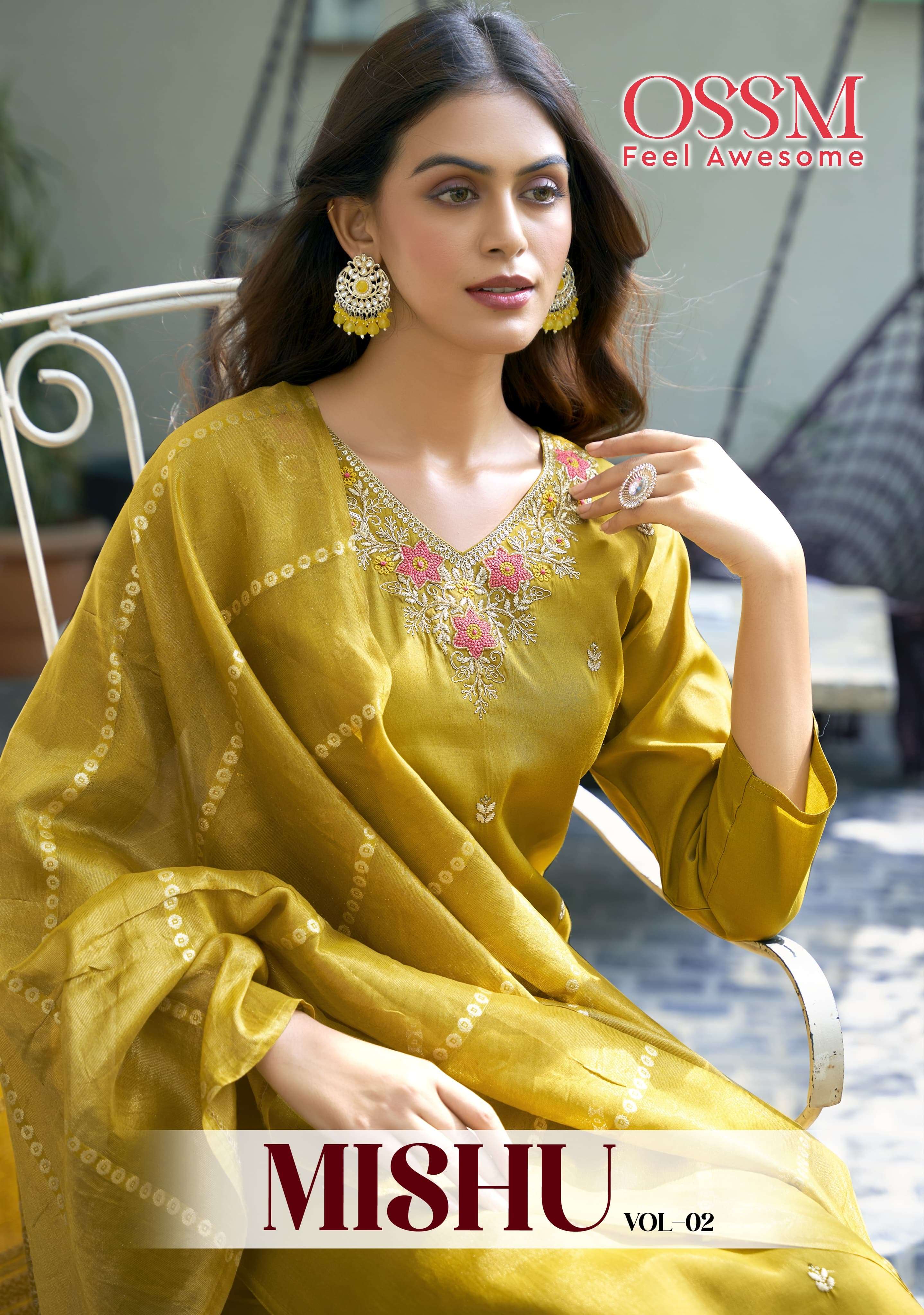 OSSAM MISHU VOL 2 SIMMER KURTI WHOLESALE COLLECTION 