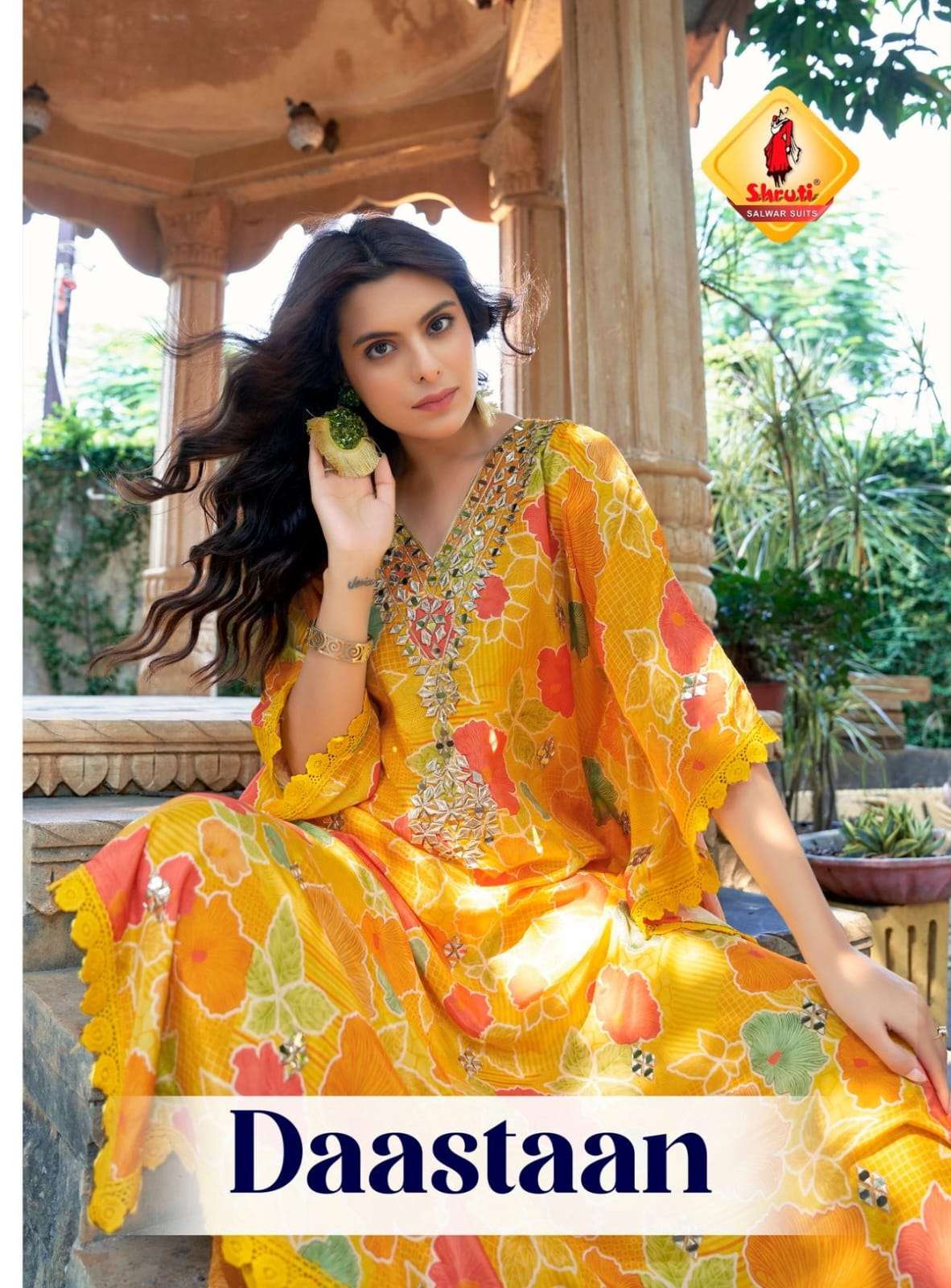 SHRUTI DAASTAAN CREAP KAFTAN WHOLESALE COLLECTION 