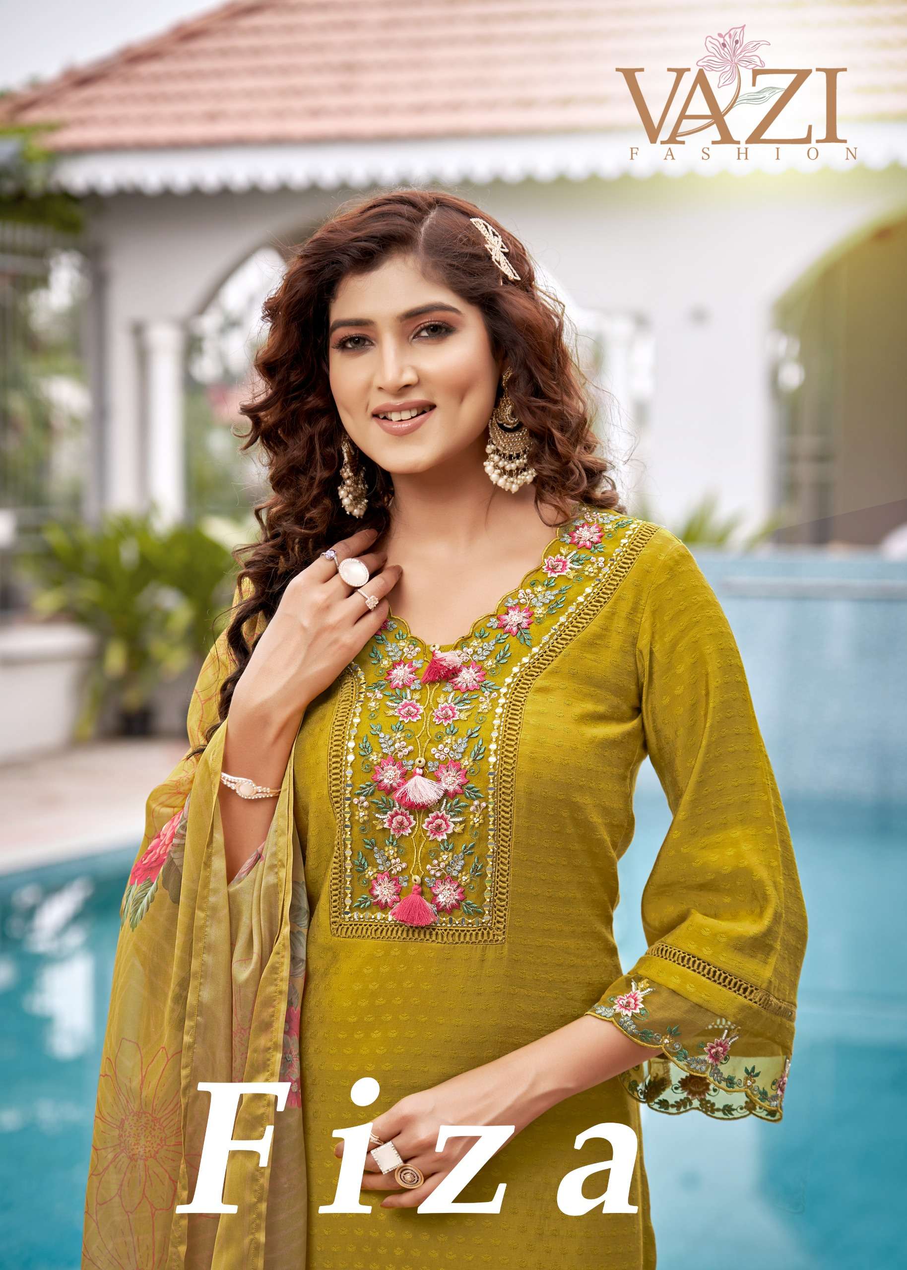 VAZI FASHION FIZA VISCOS PAKISTANI READYMADE SUIT WHOLESALER