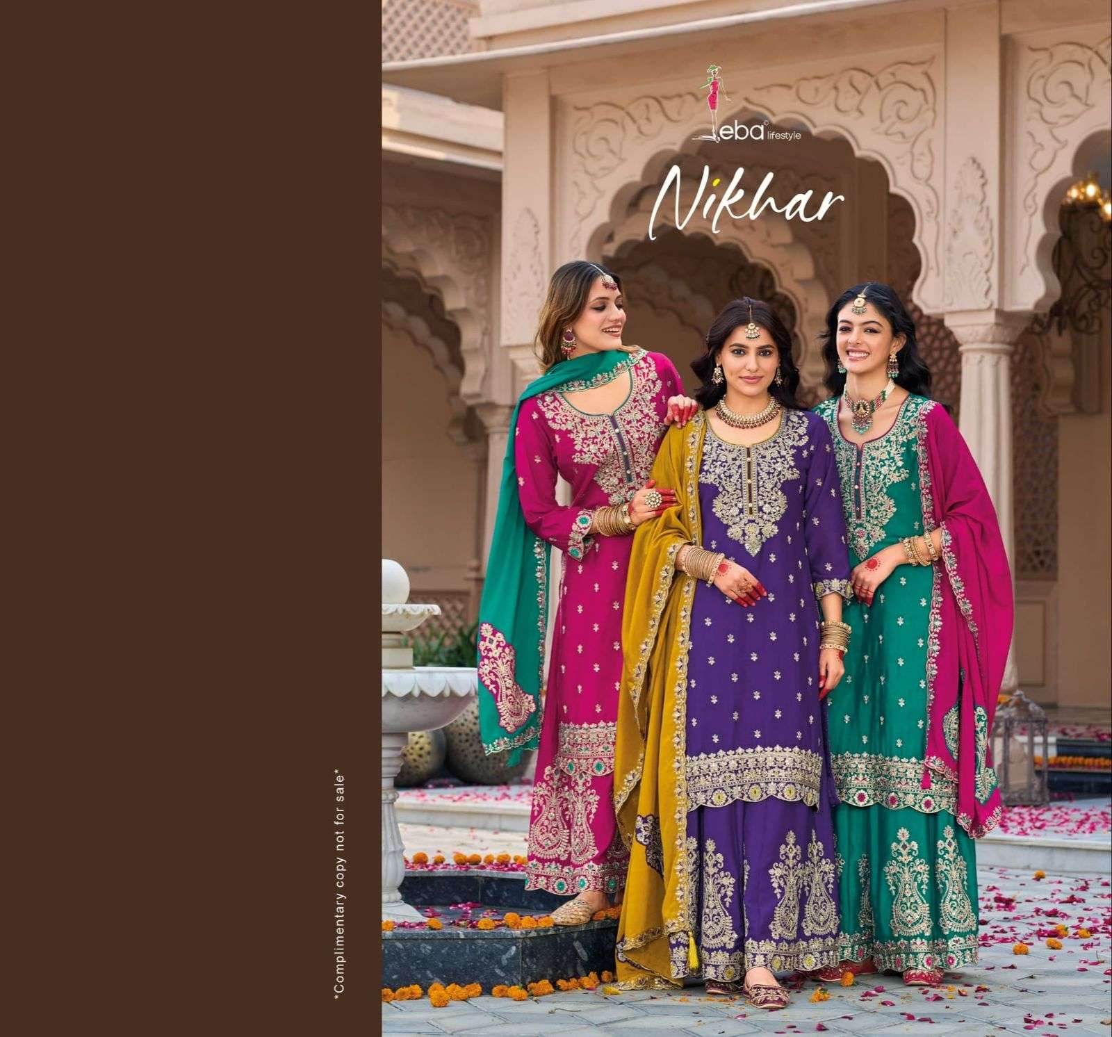 EBA NIKHAR CHINON READYMADE SUIT WHOLESALE COLLECTION 