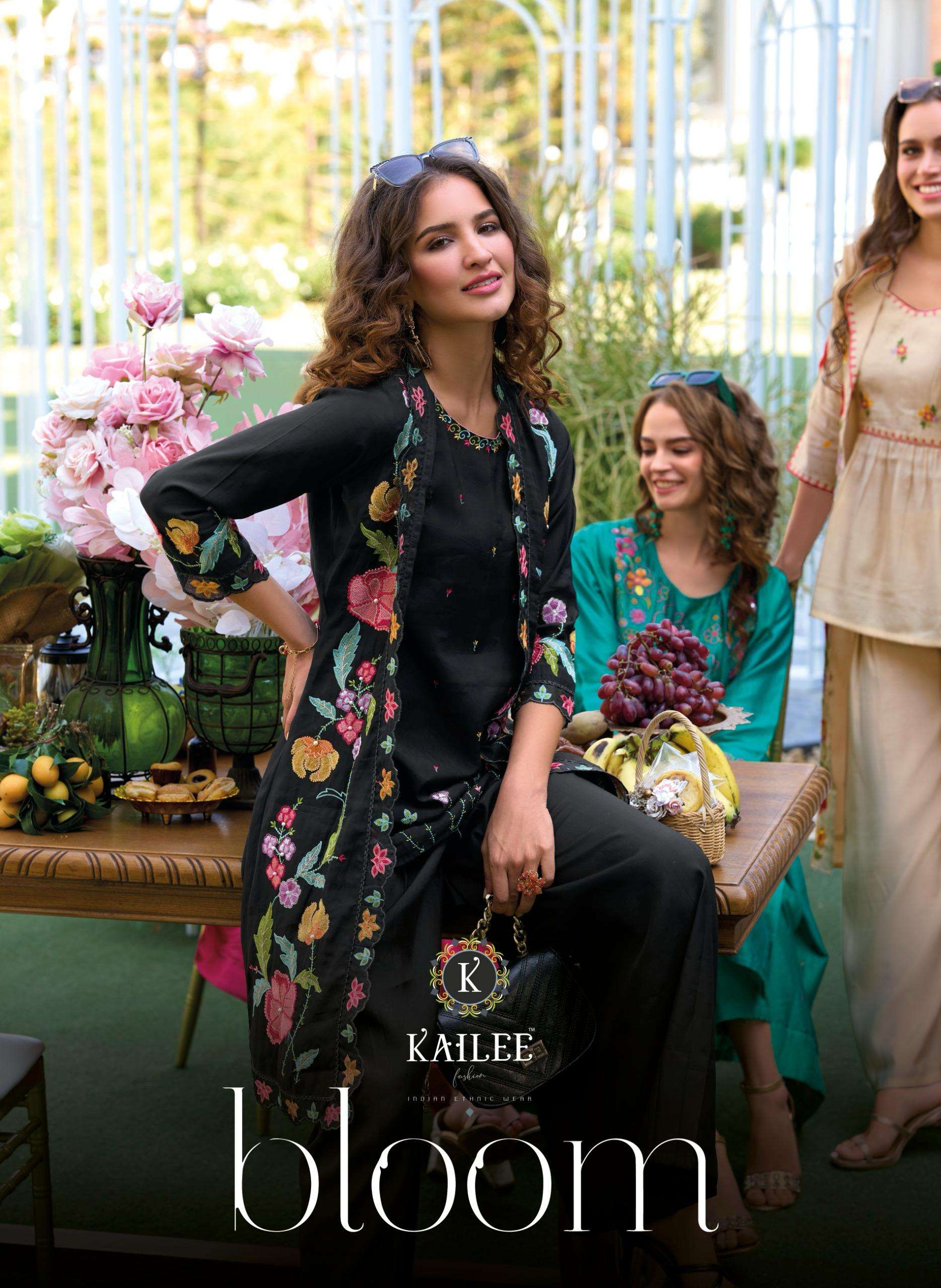 KAILEE BLOOM VISCOS JACKET KURTI WHOLESALE COLLECTION 